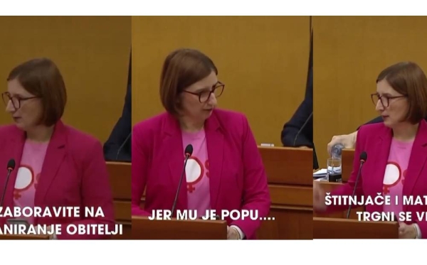 Marijana Puljak za saborskom govornicom izvrijeđala hrvatske radnike