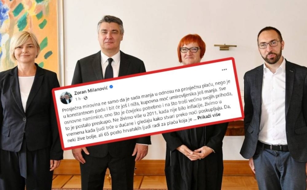 Milanović manipulira statistikom o mirovinama i obmanjuje javnost