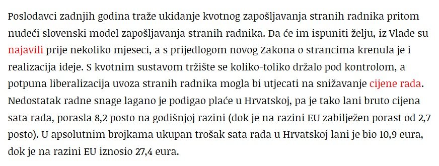 Faktograf je 2019. tvrdio da će uvoz stranih radnika smanjiti plaće Hrvatima. Naravno, nisu bili u pravu