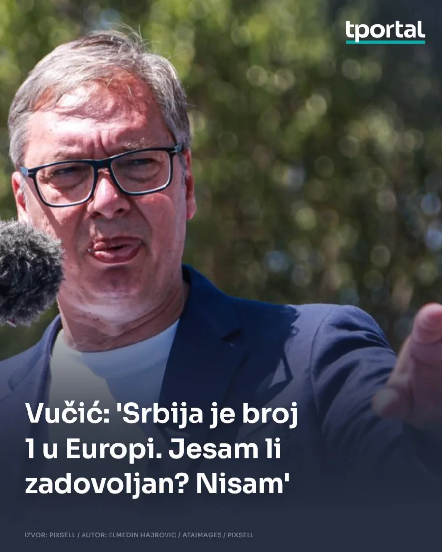 Vučić tvrdi da je Srbija u prvoj polovini 2026. imala 'najveći gospodarski rast u Europi'...